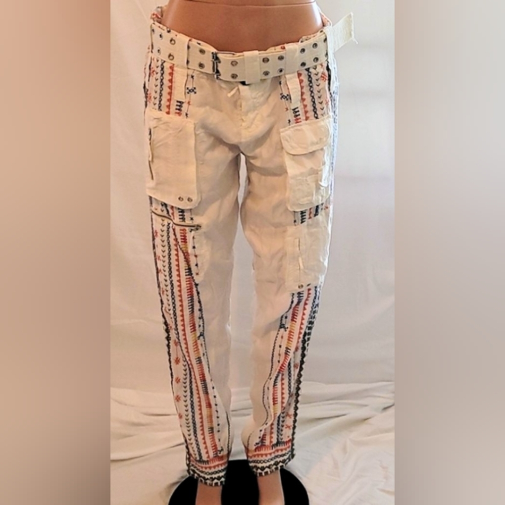 Johnny Was Embroidered Jorgine Cupro Pants